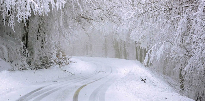 Zasnežená cesta